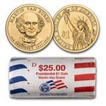 2008-D Martin Van Buren 25-Coin Presidential Dollar Roll