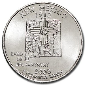 2008-D New Mexico State Quarter BU 2008-D New Mexico State Quarter BU