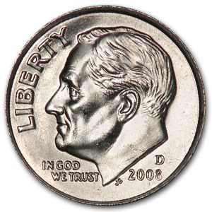 2008-D Roosevelt Dime BU 2008-D Roosevelt Dime BU