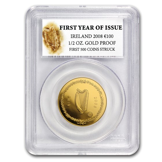 2008 Ireland Proof Gold €100 International Polar Year PCGS 2008 Ireland Proof Gold €100 International Polar Year PCGS