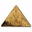 2008 Isle of Man 1 oz Gold Crown King Tut Triangle/Pyramid (Dmg)