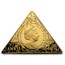 2008 Isle of Man 1 oz Proof Gold Crown King Tut Triangle/Pyramid