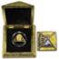 2008 Isle of Man 1 oz Proof Gold Crown King Tut Triangle/Pyramid