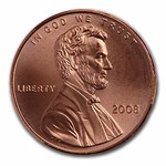 2008 Lincoln Cent 50-Coin Roll BU