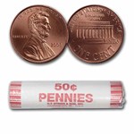 2008 Lincoln Cent 50-Coin Roll BU