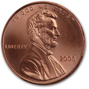 2008 Lincoln Cent BU (Red) 2008 Lincoln Cent BU (Red)