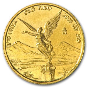 2008 Mexico 1/10 oz Gold Libertad BU 2008 Mexico 1/10 oz Gold Libertad BU