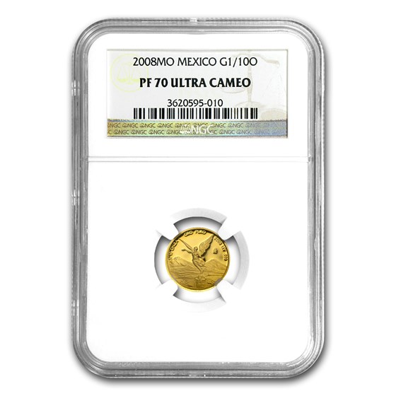 2008 Mexico 1/10 oz Gold Libertad PF-70 NGC 2008 Mexico 1/10 oz Gold Libertad PF-70 NGC