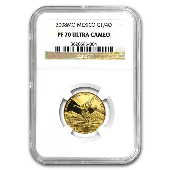 2008 Mexico 1/4 oz Gold Libertad PF-70 NGC 2008 Mexico 1/4 oz Gold Libertad PF-70 NGC