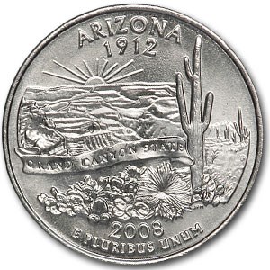 2008-P Arizona State Quarter BU