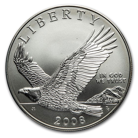 2008-P Bald Eagle $1 Silver Commem BU (Capsule Only) 2008-P Bald Eagle $1 Silver Commem BU (Capsule Only)