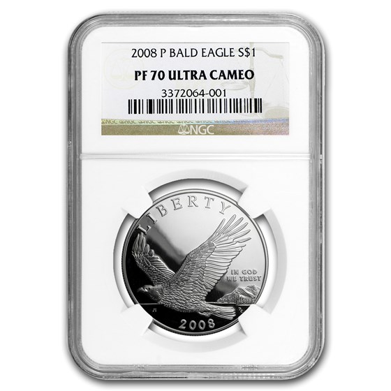 2008-P Bald Eagle $1 Silver Commem PF-70 NGC 2008-P Bald Eagle $1 Silver Commem PF-70 NGC
