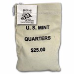 2008-P Hawaii State Quarter $25 Sealed Mint Bag BU