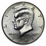 2008-P Kennedy Half Dollar 20-Coin Roll BU