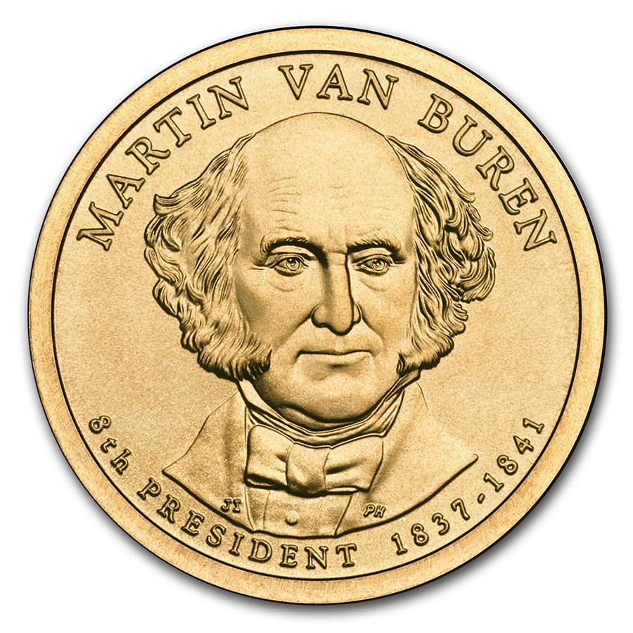 2008-P Martin Van Buren Presidential Dollar BU