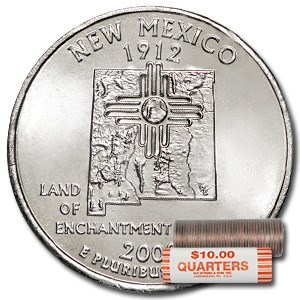 2008-P New Mexico Statehood Quarter 40-Coin Roll BU