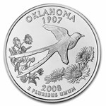 2008-P Oklahoma Statehood Quarter 40-Coin Roll (Mint Wrapped)