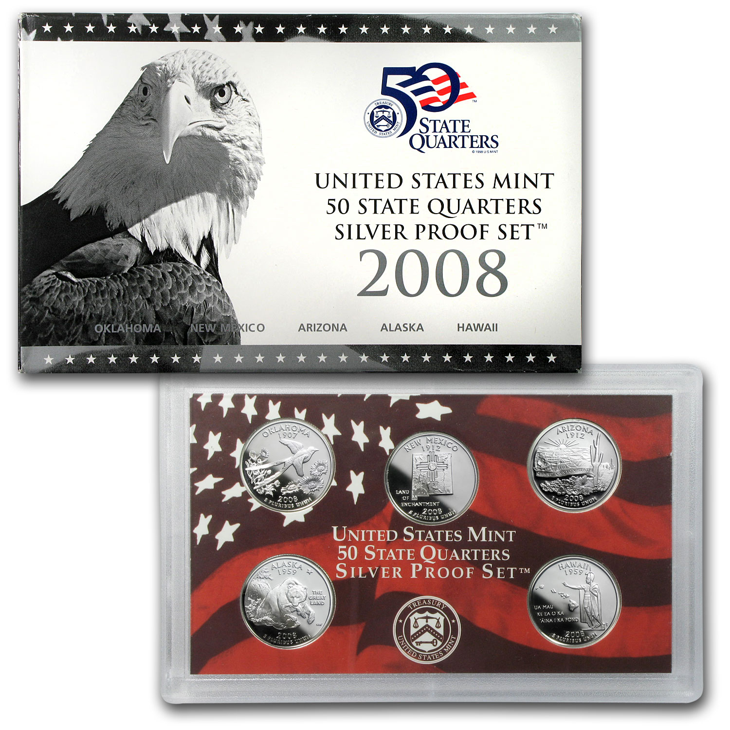 2008 U.S State Quarters Proof Set 