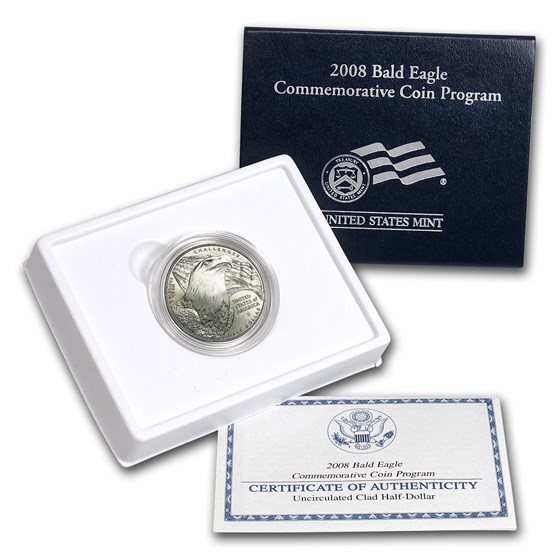 2008-S Bald Eagle 1/2 Dollar Clad Commem BU (w/Box & COA) 2008-S Bald Eagle 1/2 Dollar Clad Commem BU (w/Box & COA)