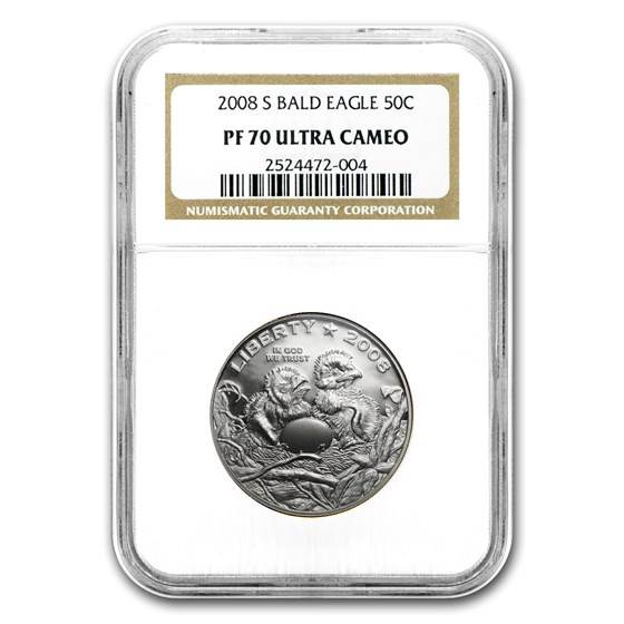 2008-S Bald Eagle 1/2 Dollar Clad Commem PF-70 NGC 2008-S Bald Eagle 1/2 Dollar Clad Commem PF-70 NGC