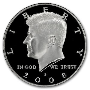 2008-S Kennedy Half Dollar Gem Proof 2008-S Kennedy Half Dollar Gem Proof