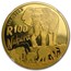 2008 South Africa 1 oz Proof Gold Natura Elephant PF-69 NGC