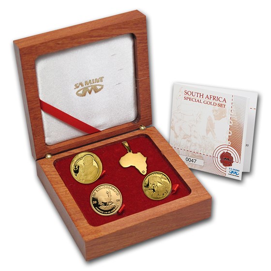 2008 South Africa 3-Coin Gold Collectors Edition Proof Set 2008 South Africa 3-Coin Gold Collectors Edition Proof Set