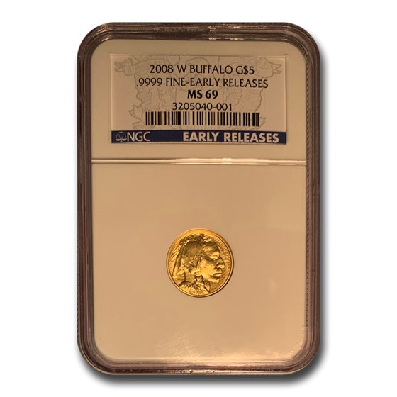 2008-W 1/10 oz Gold Buffalo MS-69 NGC (Early Releases) 2008-W 1/10 oz Gold Buffalo MS-69 NGC (Early Releases)