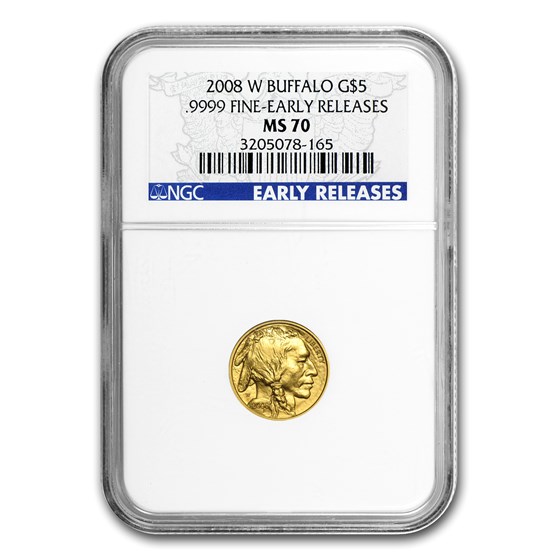 2008-W 1/10 oz Gold Buffalo MS-70 NGC (ER) 2008-W 1/10 oz Gold Buffalo MS-70 NGC (ER)