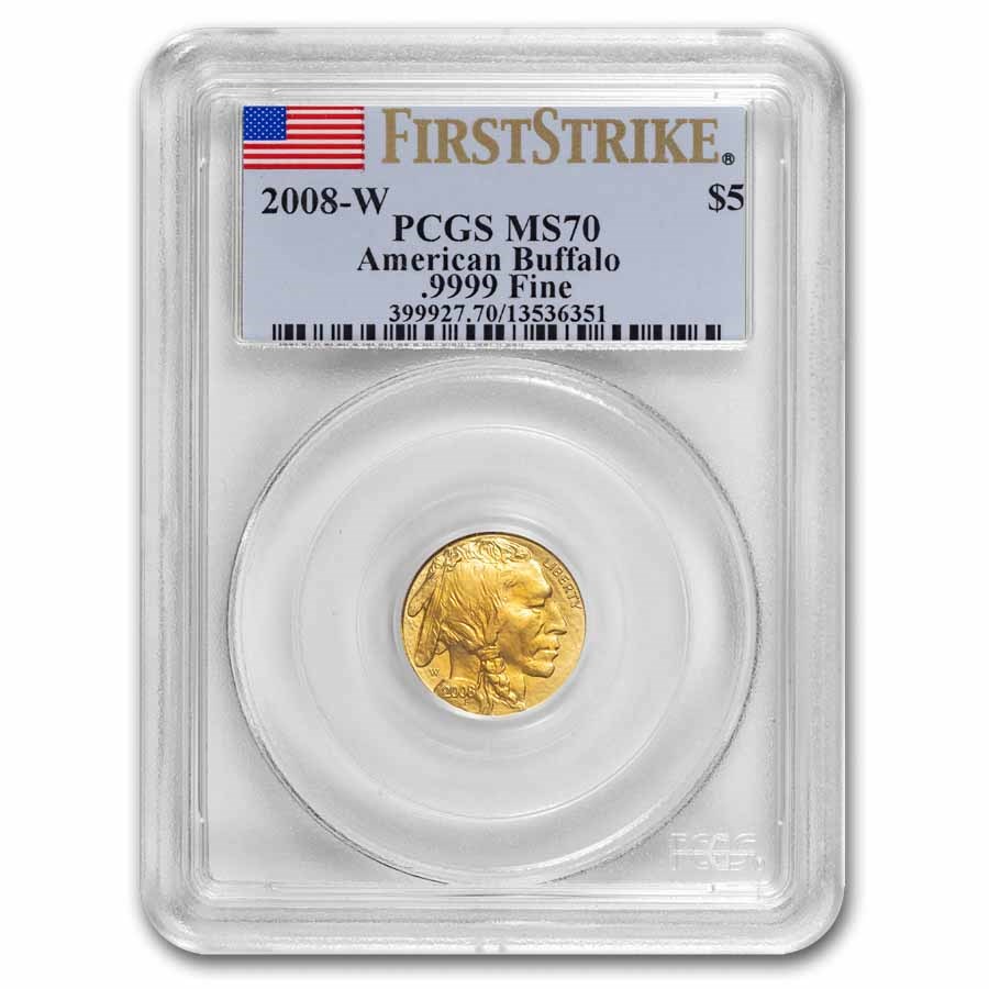 2008-W 1/10 oz Gold Buffalo MS-70 PCGS (FS)