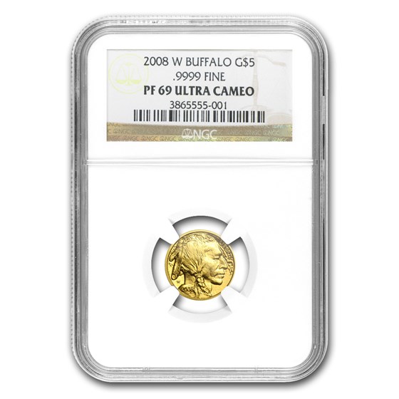 2008-W 1/10 oz Proof Gold Buffalo PF-69 NGC 2008-W 1/10 oz Proof Gold Buffalo PF-69 NGC
