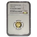 2008-W 1/10 oz Proof Gold Buffalo PF-70 NGC