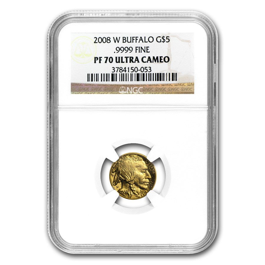 2008-W 1/10 oz Proof Gold Buffalo PF-70 NGC