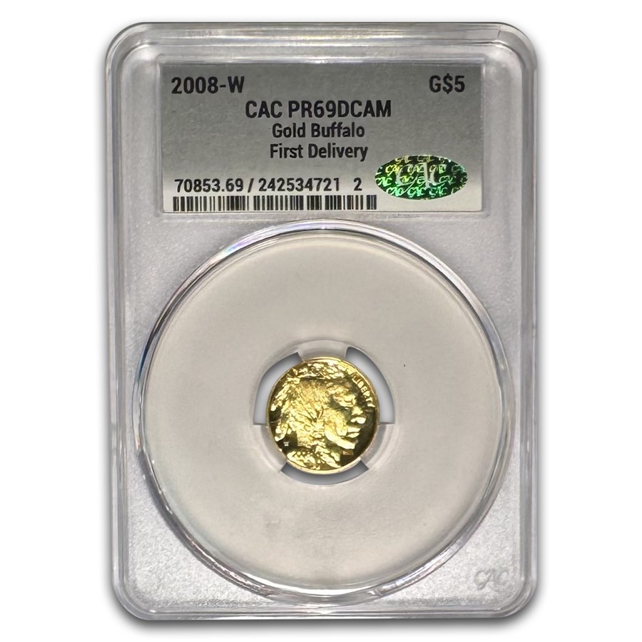 2008-W 1/10 oz Proof Gold Buffalo PR-69 CACG (First Delivery)