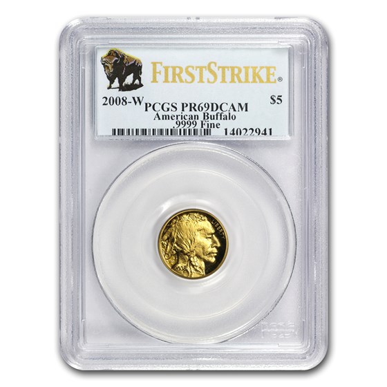 2008-W 1/10 oz Proof Gold Buffalo PR-69 PCGS (FirstStrike®) 2008-W 1/10 oz Proof Gold Buffalo PR-69 PCGS (FirstStrike®)