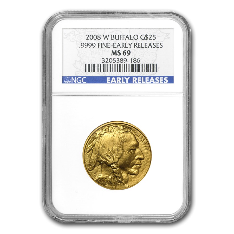 2008-W 1/2 oz Gold Buffalo MS-69 NGC (Early Releases)