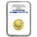 2008-W 1/2 oz Gold Buffalo MS-70 NGC (ER)