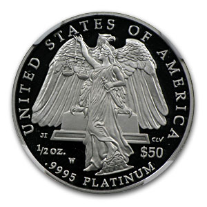 Buy 2008-W 1/2 oz Proof American Platinum Eagle PF-70 NGC