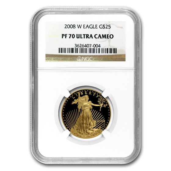 2008-W 1/2 oz Proof Gold American Eagle PF-70 NGC 2008-W 1/2 oz Proof Gold American Eagle PF-70 NGC