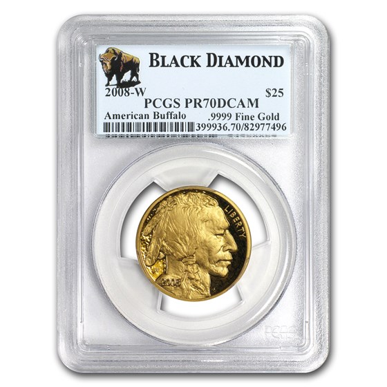 2008-W 1/2 oz Proof Gold Buffalo PR-70 PCGS (Black Diamond) 2008-W 1/2 oz Proof Gold Buffalo PR-70 PCGS (Black Diamond)