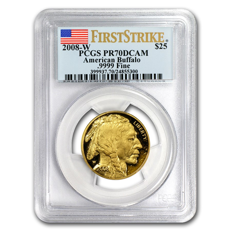 2008-W 1/2 oz Proof Gold Buffalo PR-70 PCGS (FS)