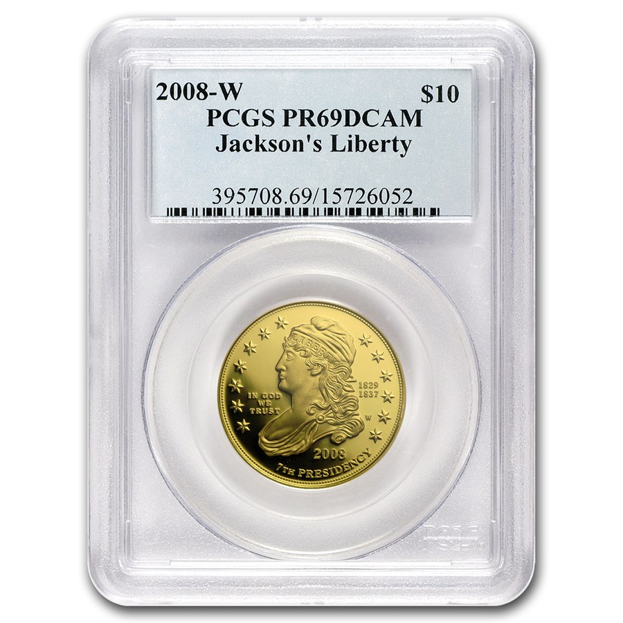 2008-W 1/2 oz Proof Gold Jackson's Liberty PR-69 PCGS