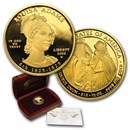 2008-W 1/2 oz Proof Gold Louisa Adams (w/Box & COA)