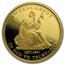 2008-W 1/2 oz Proof Gold Van Buren's Liberty (w/Box & COA)