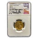 2008-W 1/4 oz Burnished American Gold Eagle MS-70 NGC (Castle) 2008-W 1/4 oz Burnished American Gold Eagle MS-70 NGC (Castle)