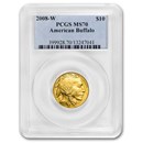 2008-W 1/4 oz Gold Buffalo SP/MS-70 PCGS