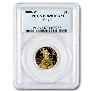 2008-W 1/4 oz Proof American Gold Eagle PR-69 PCGS 2008-W 1/4 oz Proof American Gold Eagle PR-69 PCGS