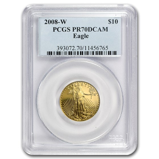 2008-W 1/4 oz Proof American Gold Eagle PR-70 PCGS 2008-W 1/4 oz Proof American Gold Eagle PR-70 PCGS