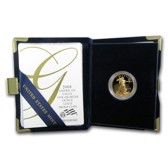 2008-W 1/4 oz Proof American Gold Eagle (w/Box & COA) 2008-W 1/4 oz Proof American Gold Eagle (w/Box & COA)