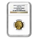 2008-W 1/4 oz Proof Gold Buffalo PF-70 NGC